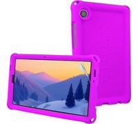 TECHGEAR Bumper Case for Samsung Galaxy Tab A11 & Tab A9 8.7" (X130/X110 Series) Rugged Shockproof Soft Silicone Kids Case with Easy Grip, Anti-Slip Protection & Screen Film [Purple]