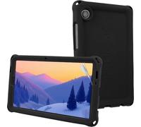 TECHGEAR Bumper Case for Samsung Galaxy Tab A11 & Tab A9 8.7" (X130/X110 Series) Rugged Shockproof Soft Silicone Kids Case with Easy Grip, Anti-Slip Protection & Screen Film [Black]