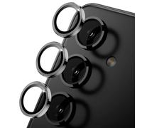 TECHGEAR Camera Lens Protector for Samsung Galaxy S25 [Easy-Fit] Metal Lens Protectors [Does Not Affect Night Shots] [Case-Friendly] Anti-Scratch Clear Tempered Glass Camera Protector (Titanium)