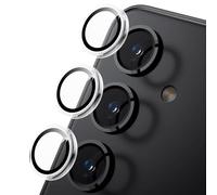 TECHGEAR Camera Lens Protector for Samsung Galaxy S25 [Easy-Fit] Metal Lens Protectors [Does Not Affect Night Shots] [Case-Friendly] Anti-Scratch Clear Tempered Glass Camera Protector (Clear)