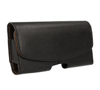 TECHGEAR [CAPSULE Holster] Horizontal PU Leather Pouch Case Cover with Belt Clip & Loop FitS Samsung S22 Ultra, S21Ultra, S20 Ultra, Note 20 Ultra, Note 10 Plus, A03s, A12, A21s, A32 5G, A13. A71 etc