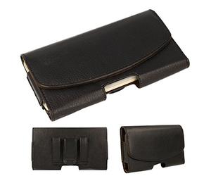 TECHGEAR [Capsule Holster] Horizontal PU Leather Pouch Case Cover with Belt Clip Loop for Samsung S20 FE A20e, A10, A41, A51, J4 / J6 Plus, Moto G8 Power G7 E6, Nokia 2.3, Xperia 10, Xiaomi Note 9T