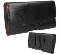 TECHGEAR [CAPSULE Holster] Horizontal PU Leather Pouch Case with Belt Clip & Loop Fit Motorola Moto G9 Power, G9 Play, G9 Plus, G60, E20, G50, G20, Edge 20, E7i Power, G30, G10, E7, G8 Power Lite etc