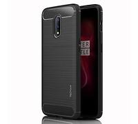 TECHGEAR Carbon Fibre Case Compatible with OnePlus 7 [Stealth Case] Flexible, Shockproof, Ultra Slim, Soft TPU Protective Shell Cover with Carbon Fibre Detailing OnePlus 7 Case