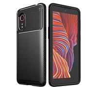 TECHGEAR Carbon Fibre Case for Galaxy XCover 5 [CarbonFlex Case] Flexible, Shockproof, Ultra Slim, Soft TPU Protective Shell Cover with Carbon Fibre Detailing Designed for Samsung Galaxy XCover 5