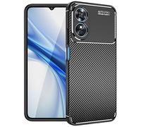 TECHGEAR Carbon Fibre Case for Oppo A17 [CarbonFlex Case] Flexible, Shockproof, Ultra Slim, Soft TPU Protective Shell Cover with Carbon Fibre Detailing Designed For Oppo A17