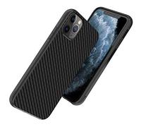 TECHGEAR® CarbonFi Case for iPhone 11 Pro Max, Flexible Shockproof TPU Slim Fit Case Cover - Carbon Fibre Design Soft Flexible Protective Shell Guard Case Designed for Apple iPhone 11 Pro Max