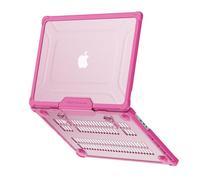 TECHGEAR Case for MacBook Pro 16 2026 M5 Pro M5 Max 2024 M4 Pro M4 Max 2023 M3 Pro M3 Max 2022 M2 Pro M2 Max 2021 M1 Pro M1 Max - Tough Hard Shell Laptop Case Cover with Kickstand - Pink