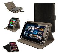 TECHGEAR [Cosmic (8)] Universal Case for Linx 8 Inch Tablet - 360 Degree Rotating & Detachable Holder Case with Viewing stand (Black)