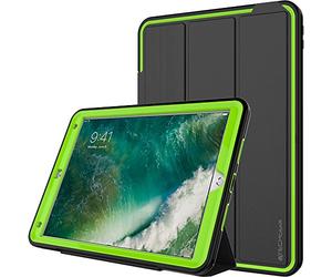 TECHGEAR D-FENCE Case fits Apple iPad Air 3 2019, iPad Pro 10.5", Shockproof Tough Rugged Protective Armour Smart Case with Detachable Screen Cover/Stand - Kids Schools Builders Workman Case, Green