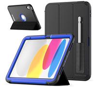 TECHGEAR D-FENCE Case For Apple iPad 11th & 10th Generation, iPad (A16) 11" 2025/10.9" 2022, Slim Shockproof Tough Rugged Protective Armour Smart Case & Stand, Schools Builders Workman Kids [Blue]