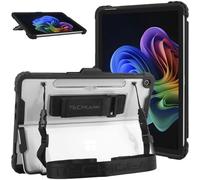 TECHGEAR DuraTUFF Case for Microsoft Surface Pro 12 (2025, 12") - Rugged Heavy Duty Shockproof Cover | Signature Keyboard Compatible | Stand, Hand & Shoulder Strap, Pen Access