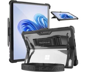 TECHGEAR DuraTUFF Case for Microsoft Surface Pro 13/11 / 10/9 Rugged Protective Case, Signature Keyboard Compatible, Heavy Duty Shockproof Cover, Hand Strap, Shoulder Strap, Kickstand & Pen Holder