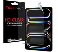 TECHGEAR EASY-FIT HD Clear Screen Protector for Apple iPad Pro 11" (M5 2025 & M4 2024) [1 Pack] [Bubble-Free Installation] [Scratch Resistant] [Apple Pencil Compatible] [Ultra Thin Clarity]