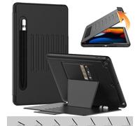 TECHGEAR Enduro Case For Apple iPad 10.2" 2021/2020/2019 [9th/8th/7th Generation] Tough & Rugged Strong Magnetic Flip Case [Sleep/Wake] Drop Proof Cover [Multi-Angle Stand] Pencil Holder & Card Slot