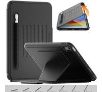 TECHGEAR Enduro Case for iPad 11" A16 (11th Gen 2025) & 10.9" (10th Gen 2022), Rugged Smart Magnetic Cover Auto Sleep/Wake, Multi-Angle Stand, Pencil Holder, Card Slots, Drop-Proof Executive iPad Case