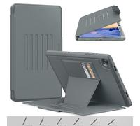 TECHGEAR Enduro Case for Samsung Galaxy Tab A11 Plus / A11+ 11" (SM-X230 / SM-X236) - Tough Rugged Magnetic Flip Case with Auto Sleep/Wake, Multi-Angle Stand, Card Slots & Drop Proof Protection, Grey