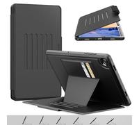 TECHGEAR Enduro Case for Samsung Galaxy Tab A11 Plus / A11+ 11" (SM-X230 / SM-X236) - Tough Rugged Magnetic Flip Case with Auto Sleep/Wake, Multi-Angle Stand, Card Slots & Drop Proof Protection, Black