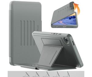 TECHGEAR Enduro Case For Samsung Galaxy Tab A9 8.7" (SM-X110 / SM-X115) Tough & Rugged Strong Magnetic & Flip Case [Auto Sleep/Wake] Drop Proof Cover with [Multi-Angle Stand] & Card Slot, Grey