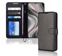 TECHGEAR Find X8 Pro Leather Wallet Case, Flip Protective Case Cover [RFID BLOCKING] Wallet Card Holder, Stand and Wrist Strap - Black PU Leather with Magnetic Closure For Oppo Find X8 Pro 5G