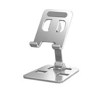 TECHGEAR Foldable Phone Stand Aluminium Desk Phone Holder Adjustable Portable Mobile Stand Compatible with iPhone 17 16 15 14 13 12 11 Pro Max, Samsung Galaxy S26 S25 S24 S23 A36 A56, Pixel 10 9 etc