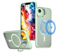 TECHGEAR For iPhone 16e Case [Magnetic + Kickstand] Tough Rugged Protective Stand Phone Case, Magnetic Ring Compatible with Magsafe for Apple iPhone 16e - Mint Green