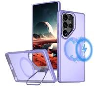 TECHGEAR For Samsung S25 Ultra [Magnetic + Kickstand] Tough Rugged Protective Stand Case, Magnetic Ring Case Compatible with Magsafe Case for Samsung Galaxy S25 Ultra 5G - Lilac