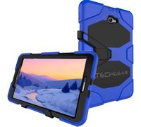 TECHGEAR G-SHOCK Case fits Samsung Galaxy Tab A 10.1" (SM-T580 Series) Tough Rugged Heavy Duty Armour Shock Proof Long Survival Protective Case with Detachable Stand - Kids Work School Builders