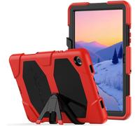 TECHGEAR G-SHOCK Case Fits Samsung Galaxy Tab A9 Plus 11" 2023 (SM-X210 / SM-X215) Tough Rugged HEAVY DUTY Armour Shockproof Impact Survival Stand Case - Kids Schools Builders Workman Case - RED