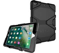 TECHGEAR G-SHOCK Case for iPad 9.7" 2018/2017 Tough Rugged Heavy Duty Armour Shock Survival Protective Case - Kids Work School Builders Case Compatible with Apple iPad 9.7" 6th & 5th Gen