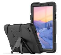 (Black) TECHGEAR G-SHOCK Case Fits Samsung Galaxy Tab A7 Lite 8.7" 2021 (SM-T220 / SM-T225) HEAVY DUTY Shockproof Case with Stand, Kids Schools Workman Case