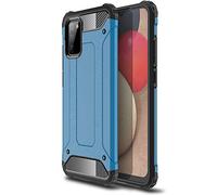 TECHGEAR Galaxy A02s Tough Armoured Case - ShockProof, Rugged, Sturdy, Heavy Duty Protective Impact Case Cover Designed for Samsung Galaxy A02s (Blue)