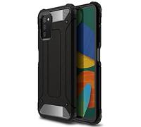 TECHGEAR Galaxy A03s Tough Armoured Case - ShockProof, Rugged, Sturdy, Heavy Duty Protective Impact Case Cover Designed for Samsung Galaxy A03s (Black)