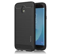 TECHGEAR Galaxy J5 2017 Case - [Stealth Case] Flexible, Shockproof, Slim Fit, Soft TPU Protective Shell Cover with Carbon Fibre Design Compatible with Samsung Galaxy J5 2017 (SM-J530 Series)