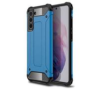 TECHGEAR Galaxy S21 FE Tough Armoured Case - ShockProof, Rugged, Sturdy, Heavy Duty Protective Impact Case Cover Designed for Samsung Galaxy S21 Fan Edition (Blue)