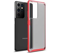 TECHGEAR Galaxy S21 Ultra Case [Fusion FX Case] Slim & Light, Tough, Shockproof, Protective, Fused Gel Bumper & Hard Back Smooth Case Cover Designed for Samsung Galaxy S21 Ultra / S21 Ultra 5G (Red)