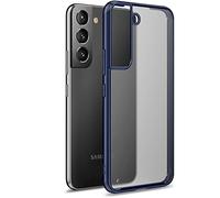 (Blue) TECHGEAR Samsung Galaxy S22 [Fusion FX Case] Slim & Light, Tough, Shockproof, Protective, Fused Gel Bumper & Hard Back Smooth Case Cover