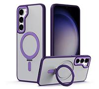 TECHGEAR Galaxy S23 Plus Stand Case [Fusion Armour Ring] Premium Hybrid Tough Rugged Protective Magnetic Kickstand Case, Wireless Charging Compatible Case for Samsung Galaxy S23+ [Purple]