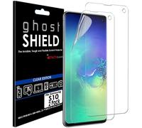 TECHGEAR ghostSHIELD Edition 2x Clear TPU Screen Protectors for Samsung Galaxy S10 - Full-Coverage, Curved Screen, Dry-Fit, S10 Only (Code HJ8U)
