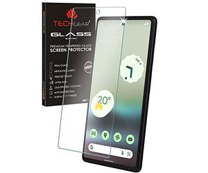 TECHGEAR GLASS Edition Compatible with Google Pixel 6a, Tempered Glass Screen Protector Cover [2.5D Round Edge] [9H Hardness] [Crystal Clarity] [Scratch-Resistant] [No-Bubble]