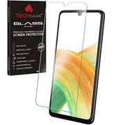 TECHGEAR GLASS Edition Compatible with Samsung Galaxy A33 5G, Tempered Glass Screen Protector Cover [2.5D Round Edge] [9H Hardness] [Crystal Clarity] [Scratch-Resistant] [No-Bubble]