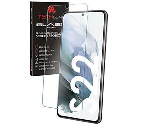 TECHGEAR GLASS Edition Compatible with Samsung Galaxy S22 / S22 5G, Tempered Glass Screen Protector Cover [2.5D Round Edge] [9H Hardness] [Crystal Clarity] [Scratch-Resistant] [No-Bubble]
