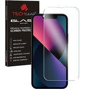 TECHGEAR GLASS Edition for iPhone 16e 2025, iPhone 14, iPhone 13/13 Pro 6.1" Tempered Glass Screen Protector Cover [2.5D Round Edge] [9H Hardness] [Crystal Clarity] [Scratch-Resistant] [No-Bubble]