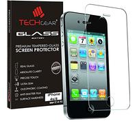TECHGEAR GLASS Edition for iPhone 4s, iPhone 4 - Genuine Tempered Glass Screen Protector Guard Cover Compatible with Apple iPhone 4s, iPhone 4