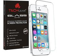 TECHGEAR GLASS Edition for iPhone SE 2016 / 5s / 5c / 5 - Genuine Tempered Glass Screen Protector Guard Cover Compatible with Apple iPhone SE 2016 / 5s / 5c / 5