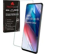 TECHGEAR GLASS Edition for Oppo Find X3 Lite 5G, Tempered Glass Screen Protector Cover [2.5D Round Edge] [9H Hardness] [Crystal Clarity] [Scratch-Resistant] [No-Bubble]