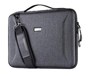 TECHGEAR Hard Shell Case for 12"-13.8" Laptops, Zipped Travel Shockproof Sleeve Bag Case, Shoulder Strap fits MacBook Air 13 13.6" 2024-2014 Macbook Pro 13/14, Acer, Asus, Chromebook, Surface Laptop