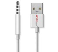 TECHGEAR High Quality, USB Data Sync & Charging Cable Lead Compatible with Apple iPod Shuffle and Shuffle Clip 3rd Gen and 4the Gen