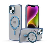 TECHGEAR iPhone 14 Plus Stand Case [Fusion Armour Ring] Premium Hybrid Tough Rugged Protective Magnetic Kickstand Case, Compatible with MagSafe Case for iPhone 14 Plus 6.7" Blue