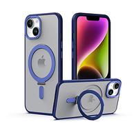 TECHGEAR iPhone 14 Pro Max Stand Case [Fusion Armour Ring] Premium Hybrid Tough Rugged Protective Magnetic Kickstand Case, Compatible with MagSafe Case for iPhone 14 Pro Max 6.7" - Blue